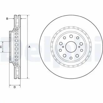 Диск тормозной Delphi BG9187C