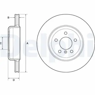 Тормозной диск Delphi BG9130C