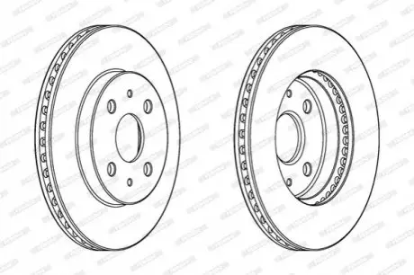 Тормозной диск FERODO DDF1758C