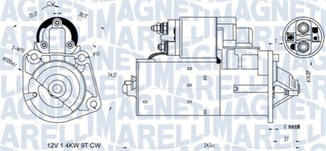 ROZRUSZNIK FORD MAGNETI MARELLI 063721398010