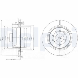 Диск гальмівний Delphi BG4043