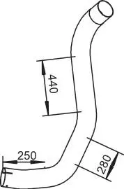 Выхлопная труба Dinex 53102