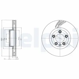 Диск тормозной Delphi BG9100C