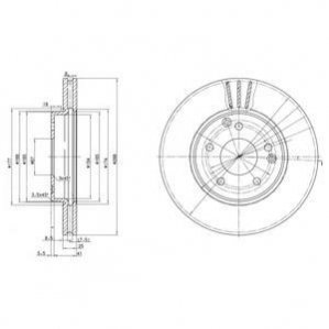 Тормозной диск DR!VE+ DP1010110833