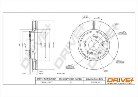 Гальмівний диск DR!VE+ DP1010110627
