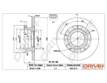 Гальмівний диск DR!VE+ DP1010110298