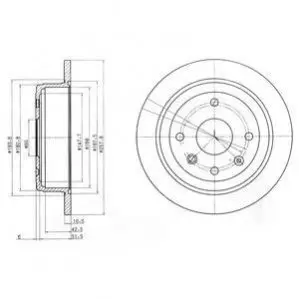 Тормозной диск DR!VE+ DP1010110174