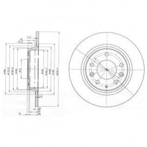 Тормозной диск DR!VE+ DP1010110165