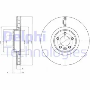Диск тормозной Delphi BG9079C