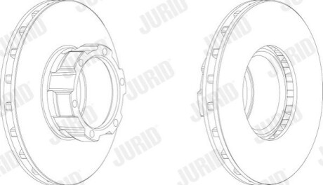 Тормозной диск Jurid 567770J