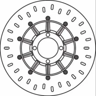Диск тормозной BREMBO 68B407D2 (фото 1)