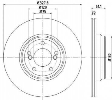 Тормозной диск TEXTAR 92211305 (фото 1)
