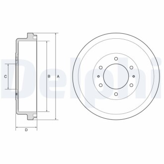 BEBEN HAMULCOWY Delphi BF635