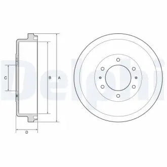 BEBEN HAMULCOWY Delphi BF635