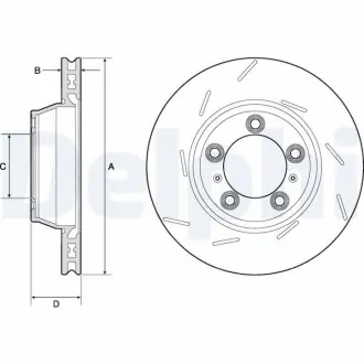 Тормозной диск Delphi BG9164C