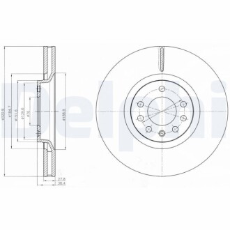 Гальмівний диск Delphi BG4185C