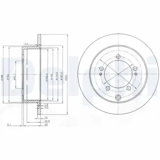 Диск тормозной Delphi BG4037