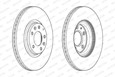 Гальмівний диск FERODO DDF1880C