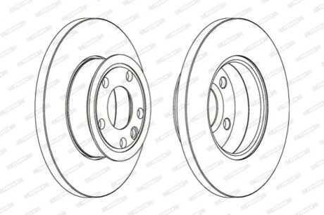 Диск тормозной FERODO DDF562C