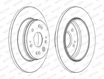 Диск тормозной FERODO DDF1540C