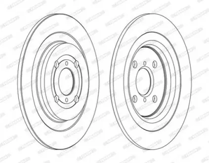 Фото диск тормозной FERODO DDF1588C Диск тормозной FERODO DDF1588C