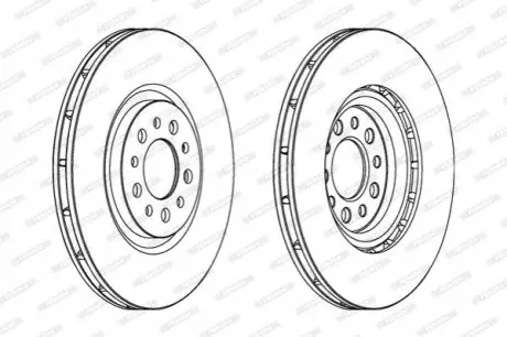 Диск тормозной FERODO DDF1453C