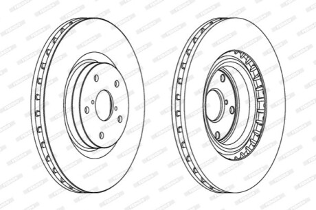 Диск тормозной FERODO DDF1749C1