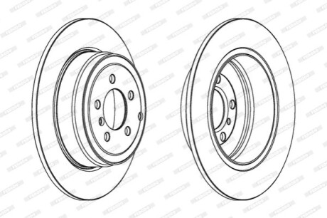 Тормозной диск FERODO DDF1518C1