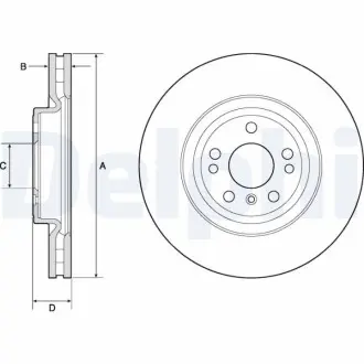 Диск тормозной Delphi BG9148C