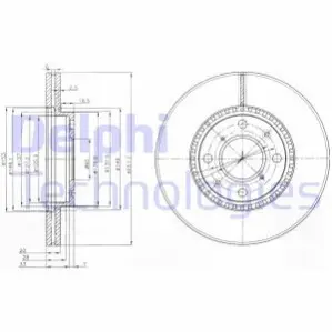 Диск тормозной Delphi BG4049C