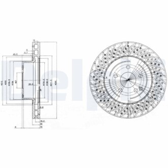 Диск тормозной Delphi BG3827