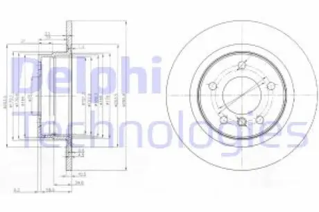 Диск гальмівний Delphi BG3960