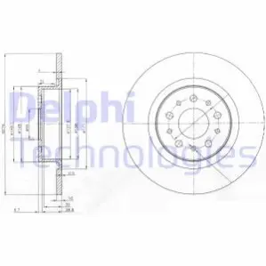 Диск тормозной Delphi BG3857