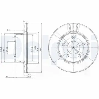Диск тормозной Delphi BG3532