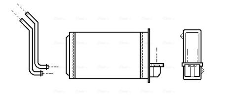 Радиатор печки AVA COOLING PEA6088