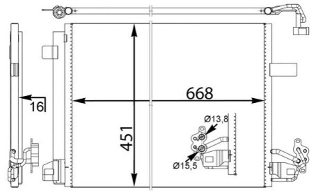 VW TRANSPORTER MAHLE / KNECHT AC774000S