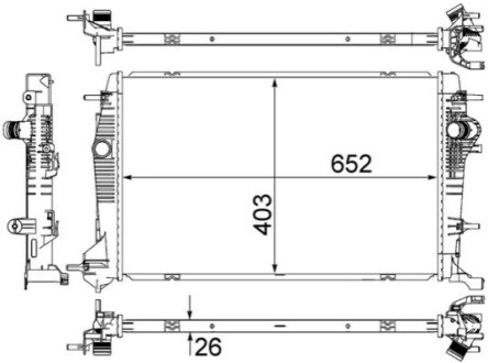 CHLODNICA WODY MAHLE / KNECHT CR857000S (фото 1)