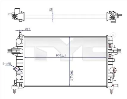 CHLODNICA WODY TYC 7250036R