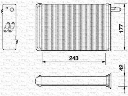 Радиатор печки MAGNETI MARELLI 350218056000 (фото 1)