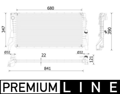 CHЈODNICA MINI MAHLE / KNECHT CR2318000P (фото 1)