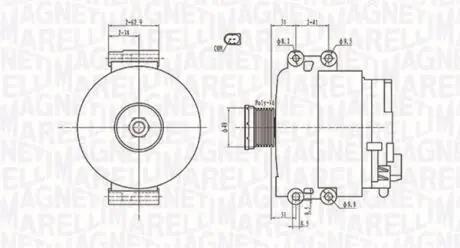 ALTERNATOR BMW MAGNETI MARELLI 063731774010