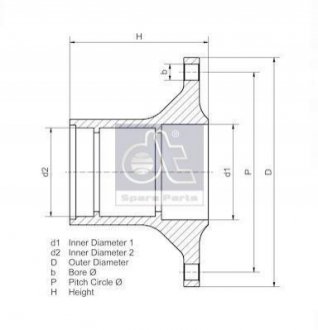 Ступиця колеса DT 1010405