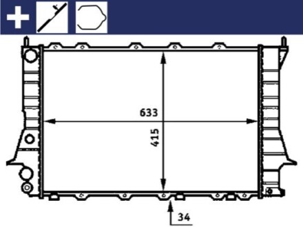 CHLODNICA WODY MAHLE / KNECHT CR358000S (фото 1)