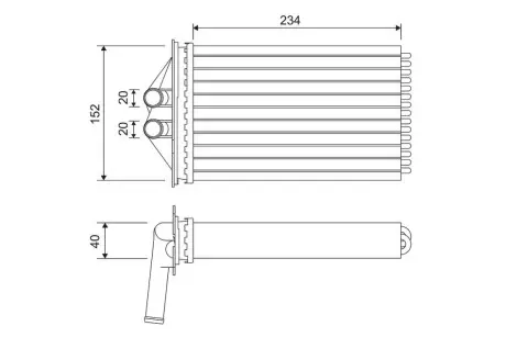 Радіатор пічки Valeo 715306