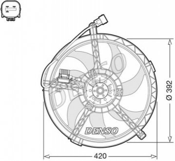 Fan, radiator DENSO DER05009 (фото 1)