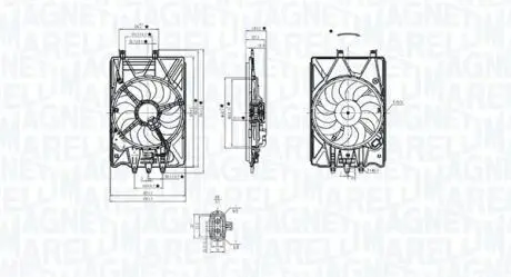 Fan, radiator MAGNETI MARELLI 069422781010