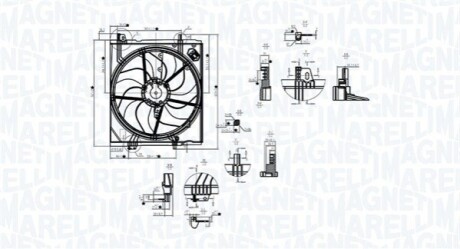 Fan, radiator MAGNETI MARELLI 069422787010