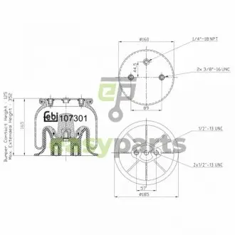Пневмоподушка FEBI BILSTEIN 107301