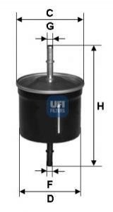 Фильтр топлива UFI 3181100 (фото 1)