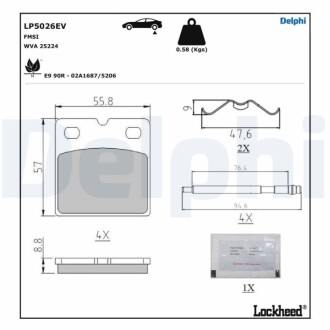 Автозапчасть Delphi LP5026EV